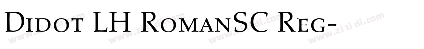Didot LH RomanSC Reg字体转换
